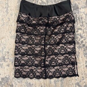 Fancy detailed scallop skirt.